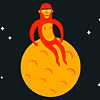 ape on the moon