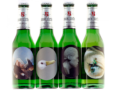 Becks canvas bottles